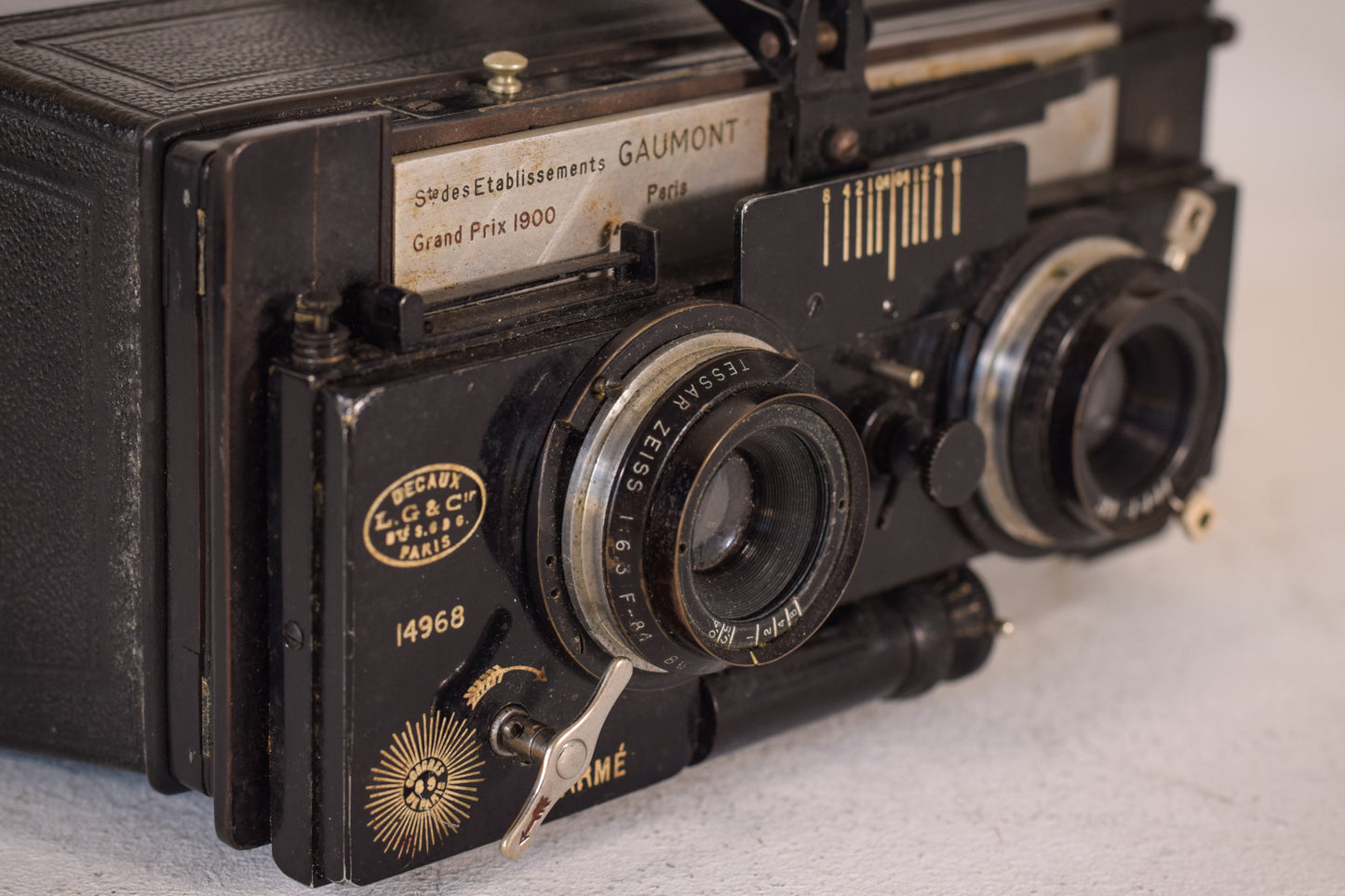 Antique Camera by L. Gaumont & Cie with Original Case