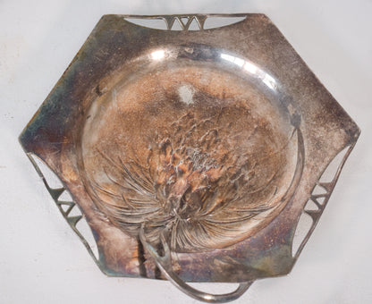 Three - Art Nouveau Pewter Dishes