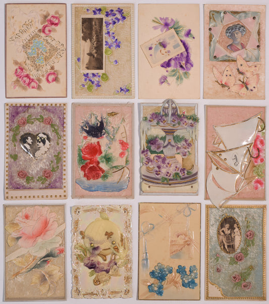Rare Precious Collection de 36 tarjetas/postales victorianas y posteriores
