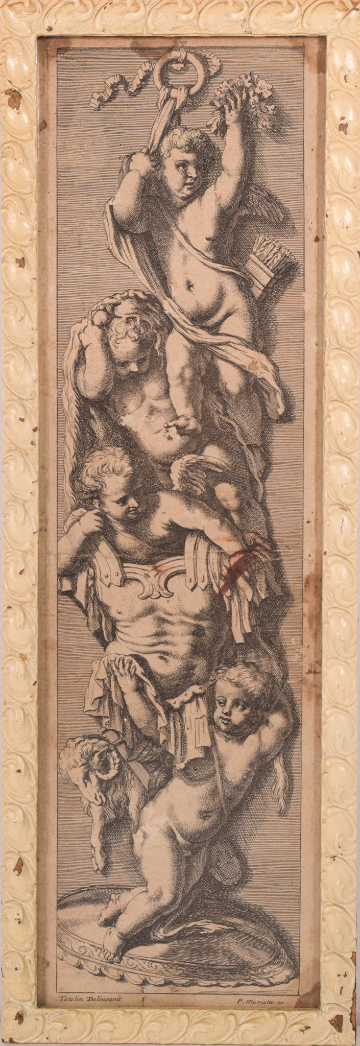 Louis Testelin - Early Mezzotint Print