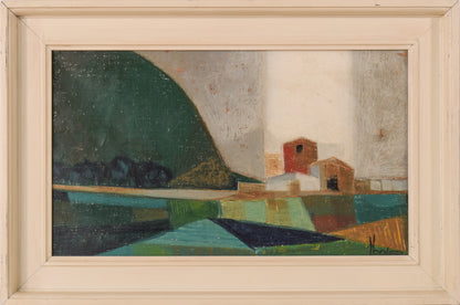 Oil Landscape on Canvas framed