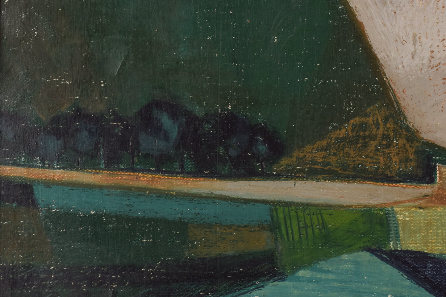 Oil Landscape on Canvas framed