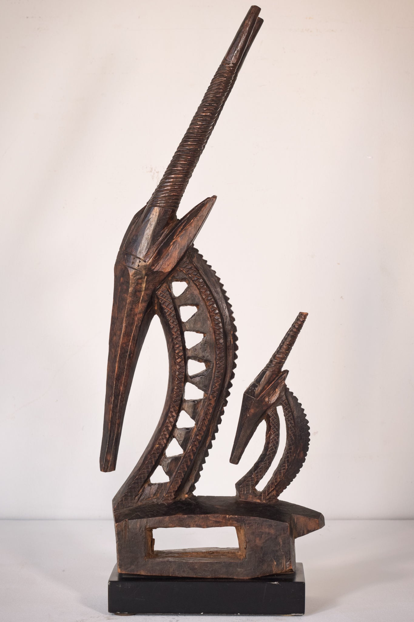 Carved Wooden Chiwara Antelope Sculpture