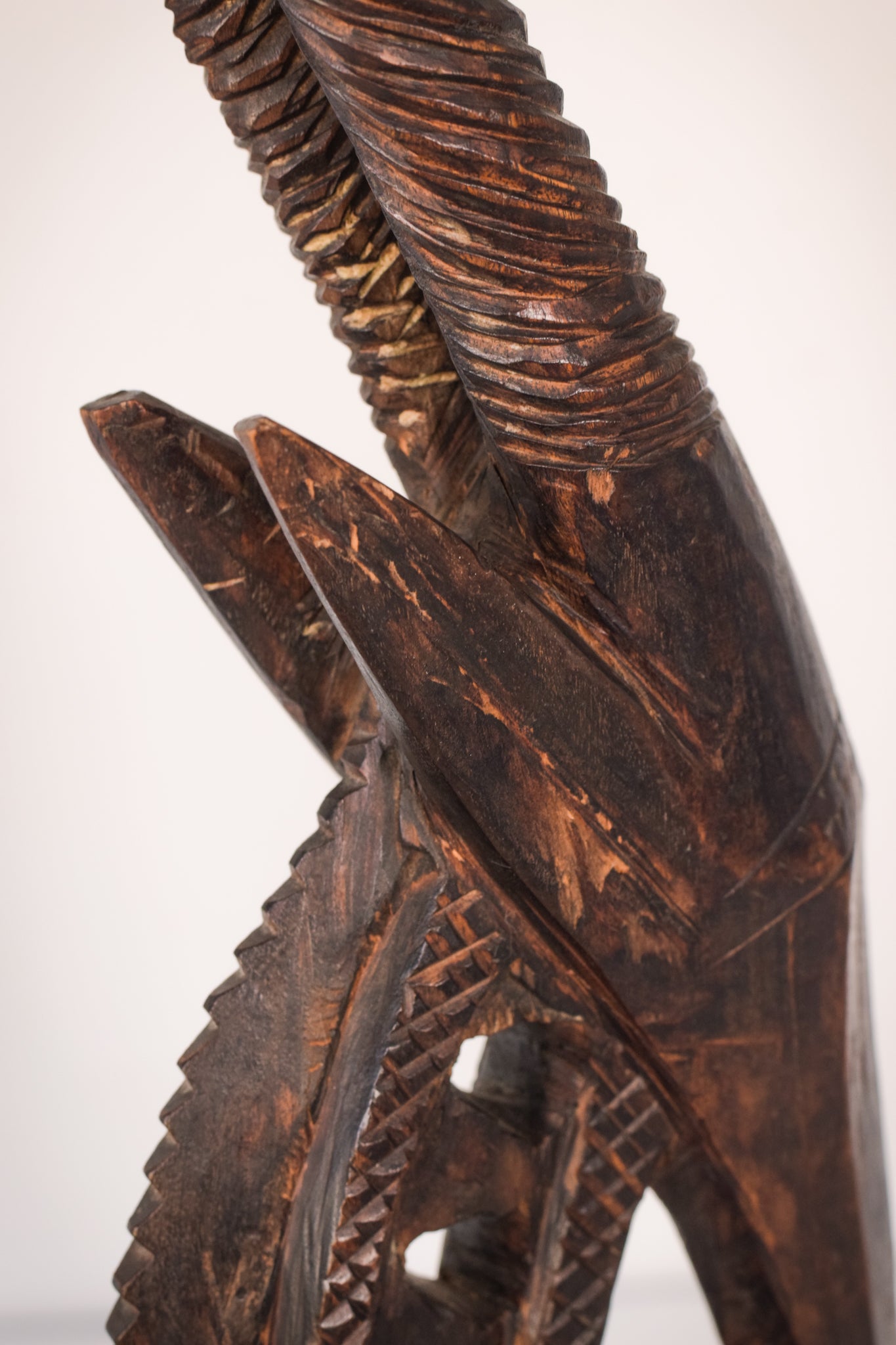 Carved Wooden Chiwara Antelope Sculpture