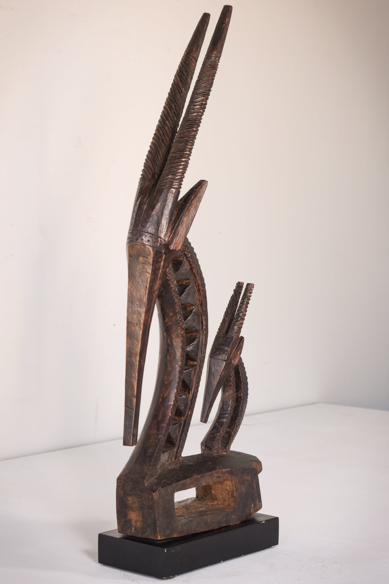 Carved Wooden Chiwara Antelope Sculpture