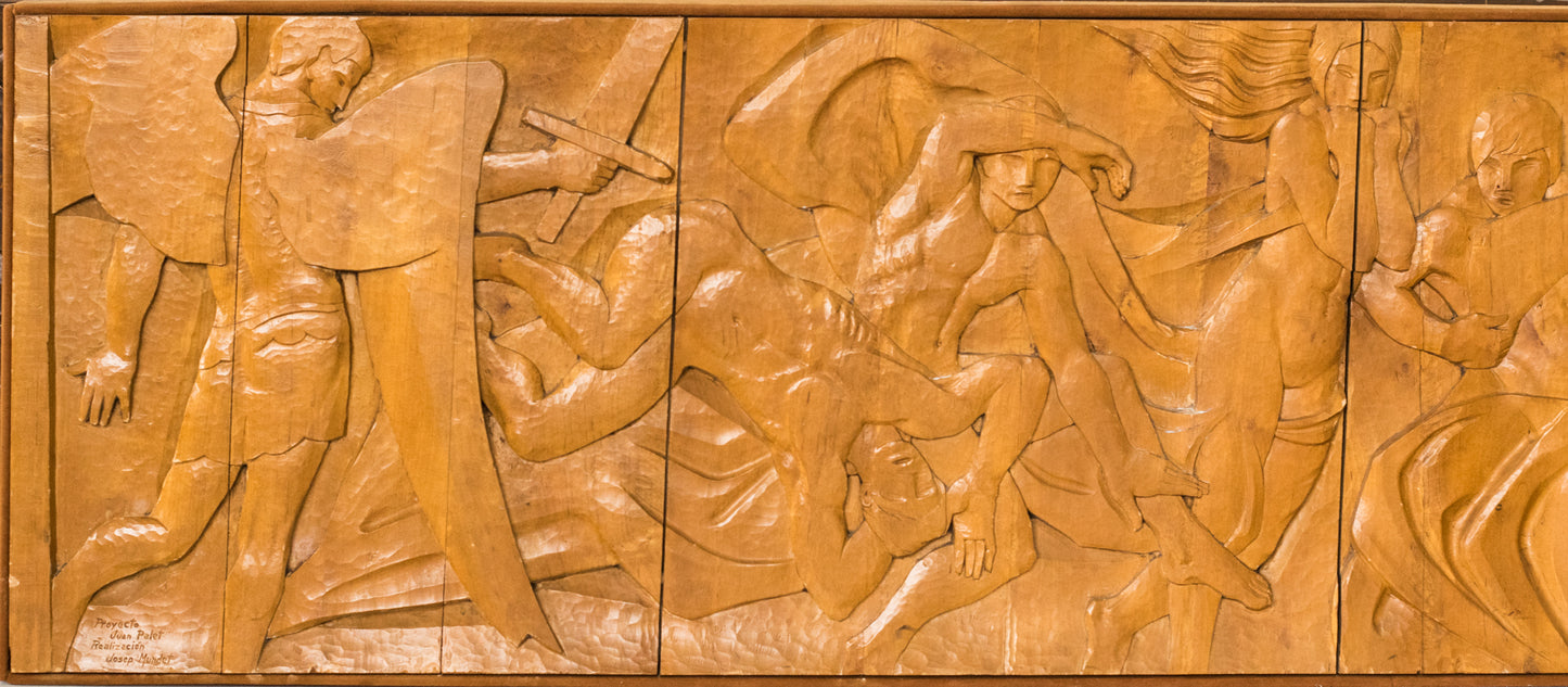 Josep Mundet and Joan Palet - Monumental Carved Panel