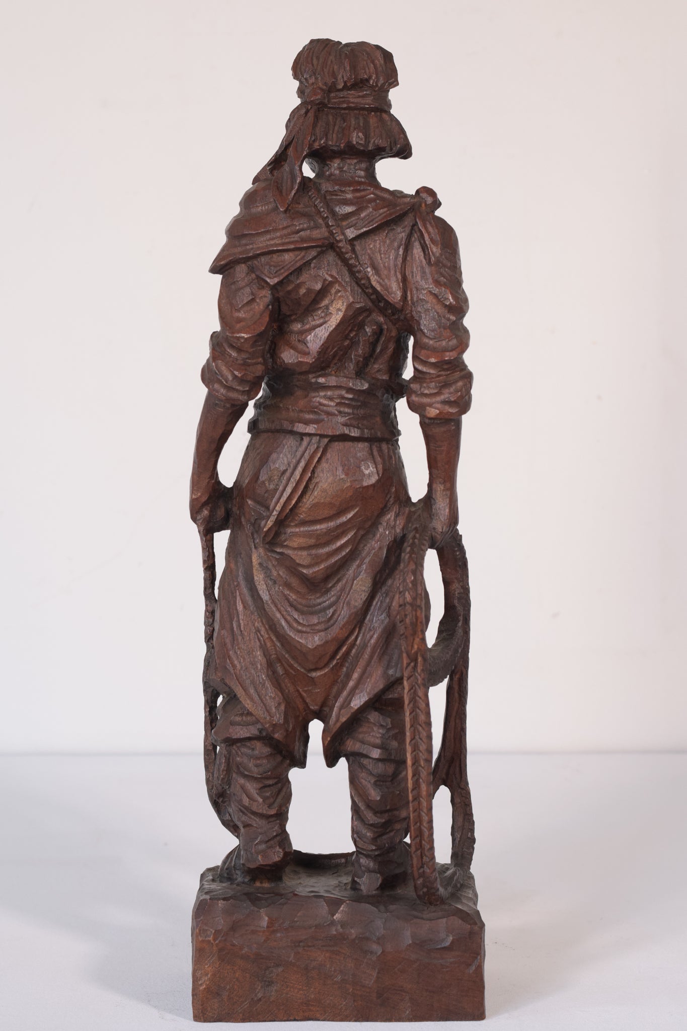 Hand Carved Wooden Sculpture - A Male Figure