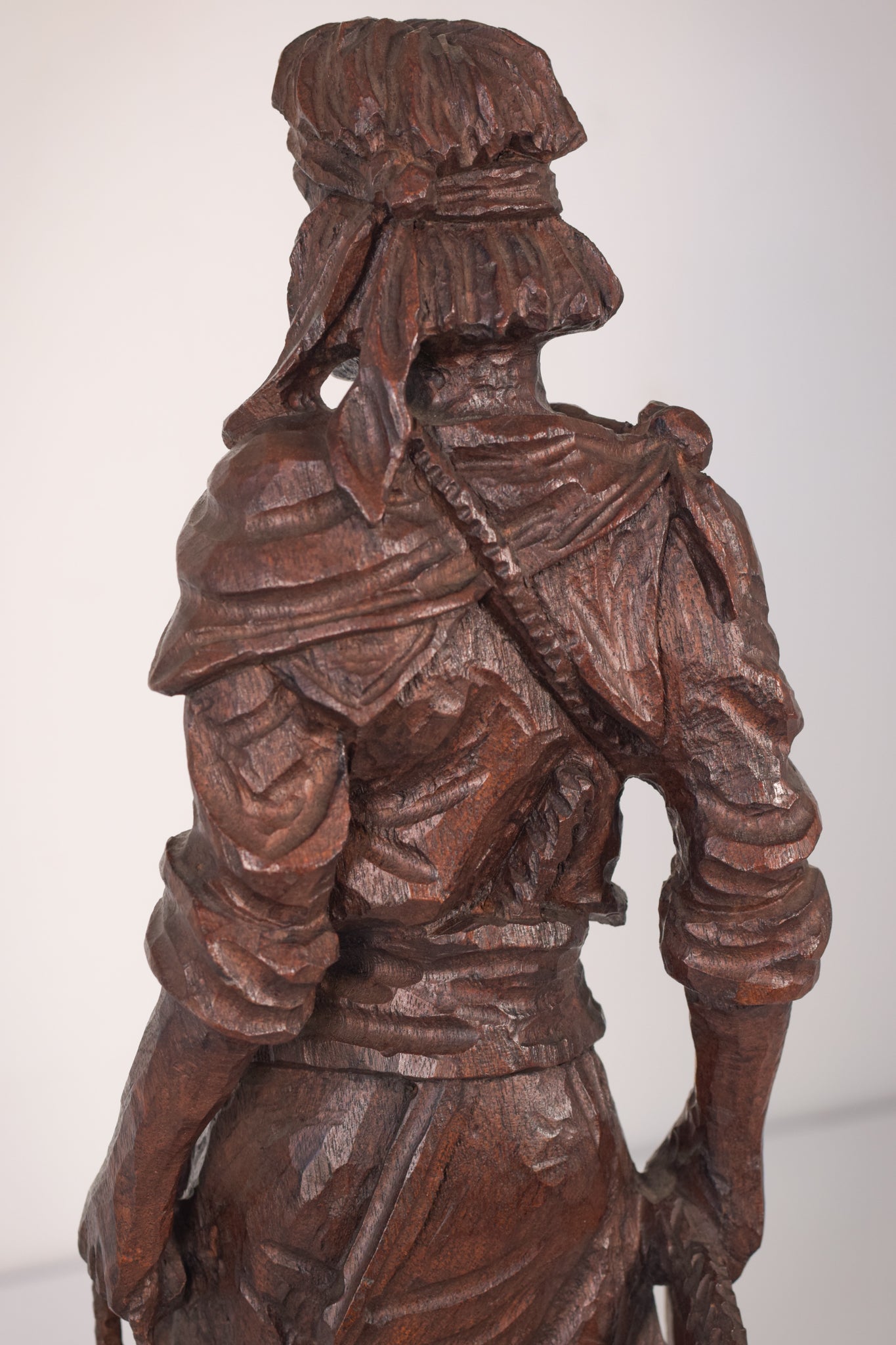 Hand Carved Wooden Sculpture - A Male Figure