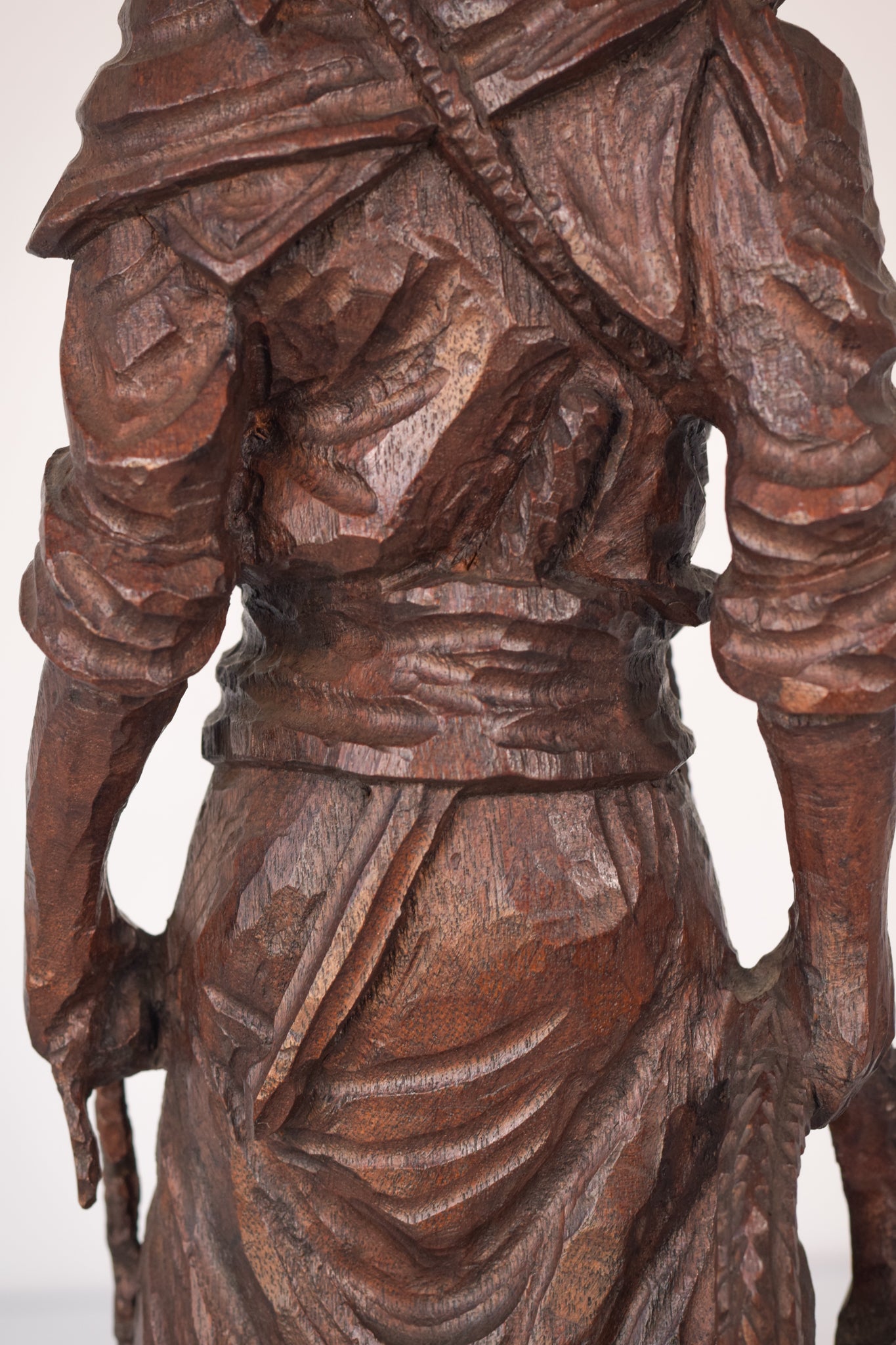 Hand Carved Wooden Sculpture - A Male Figure