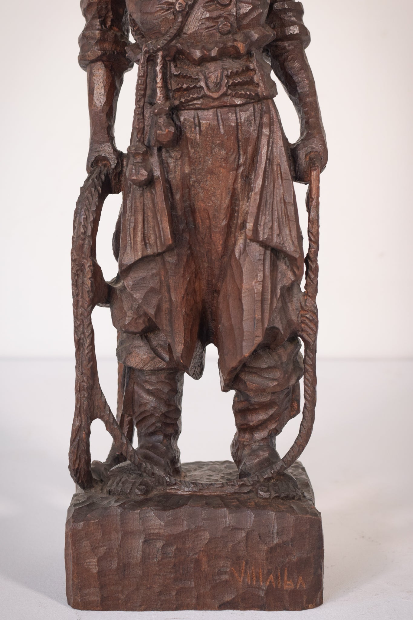 Hand Carved Wooden Sculpture - A Male Figure