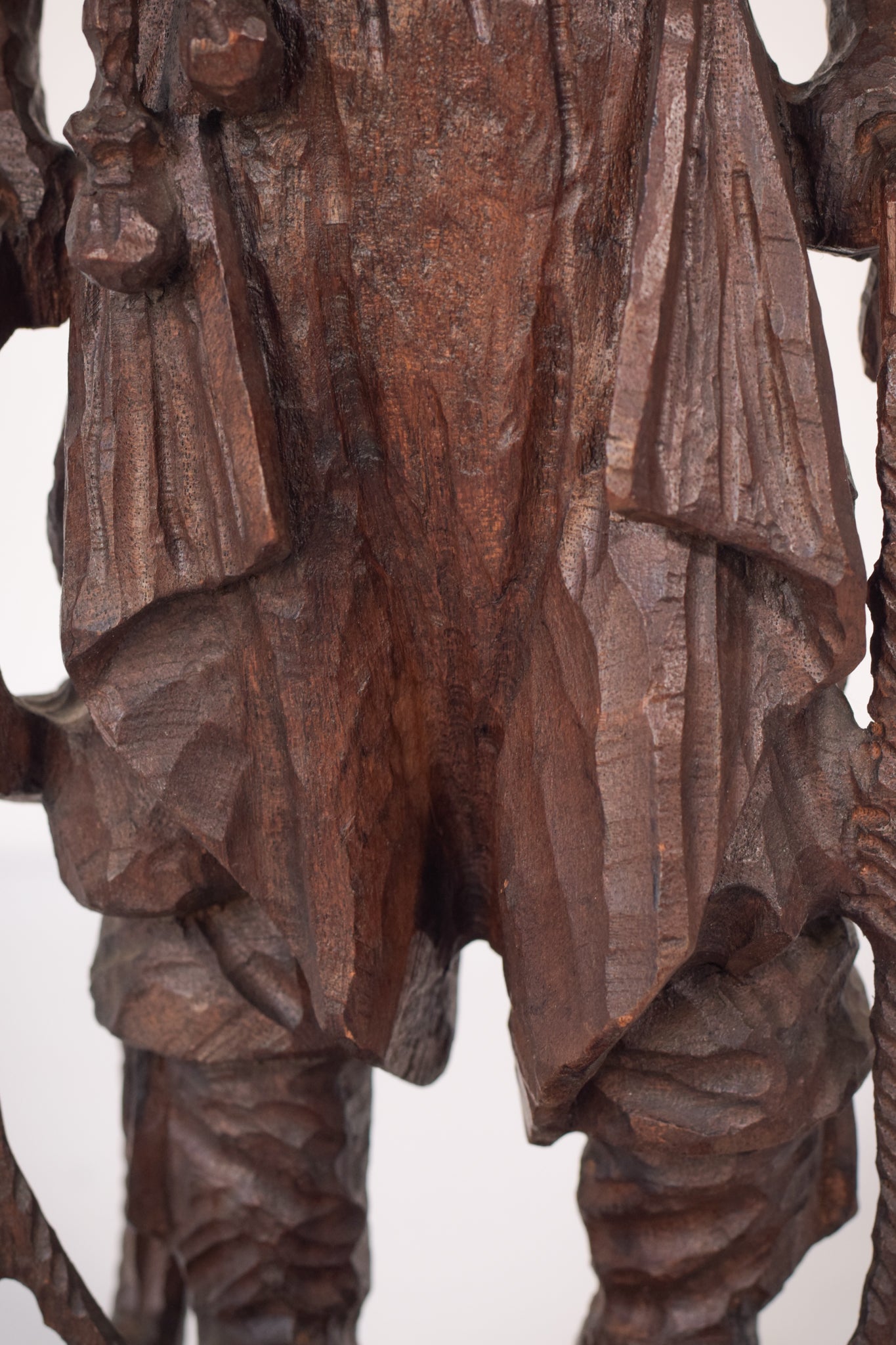 Hand Carved Wooden Sculpture - A Male Figure