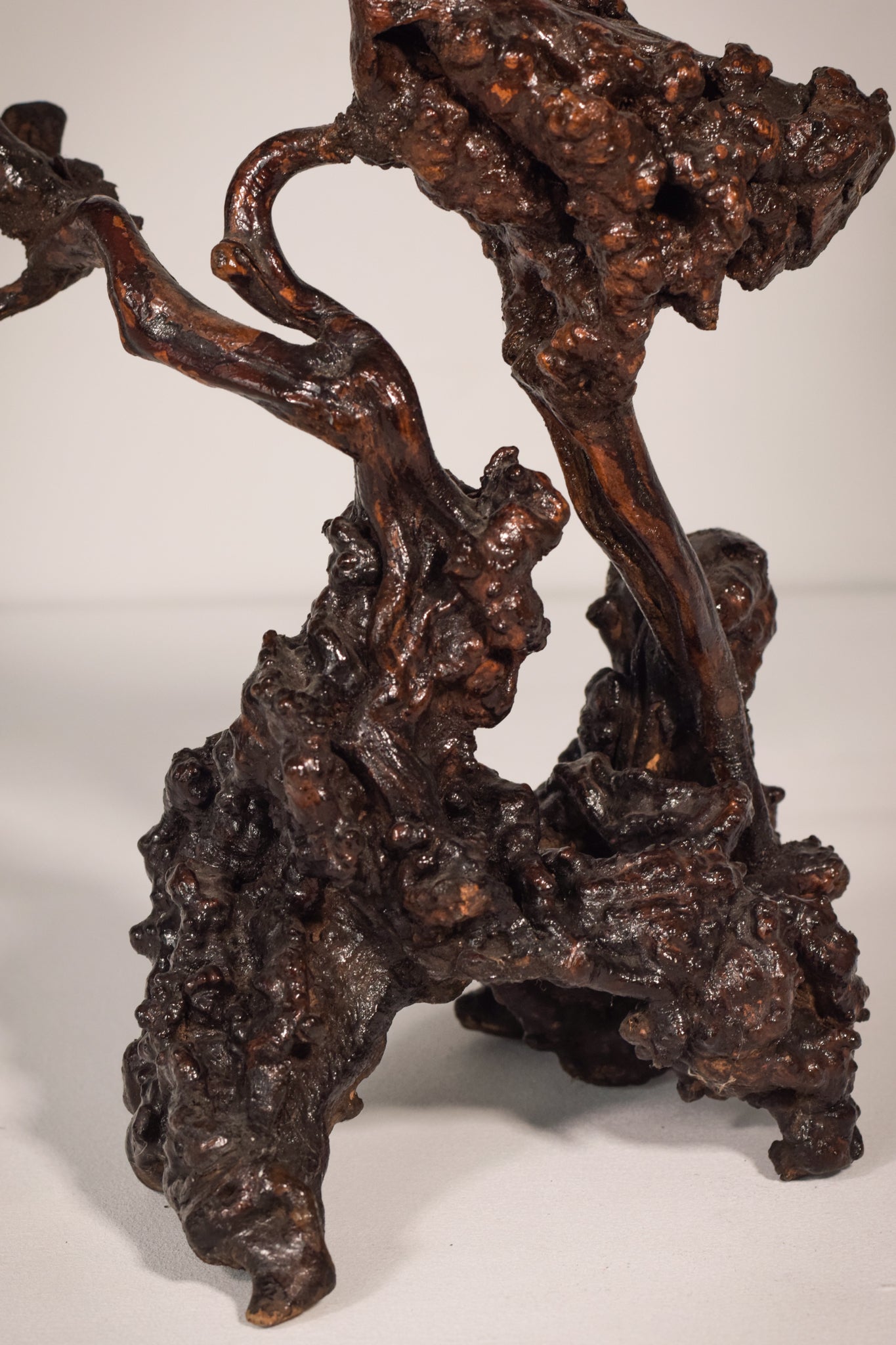 Rare Two Herons or Cranes – Japanese Root Sculpture