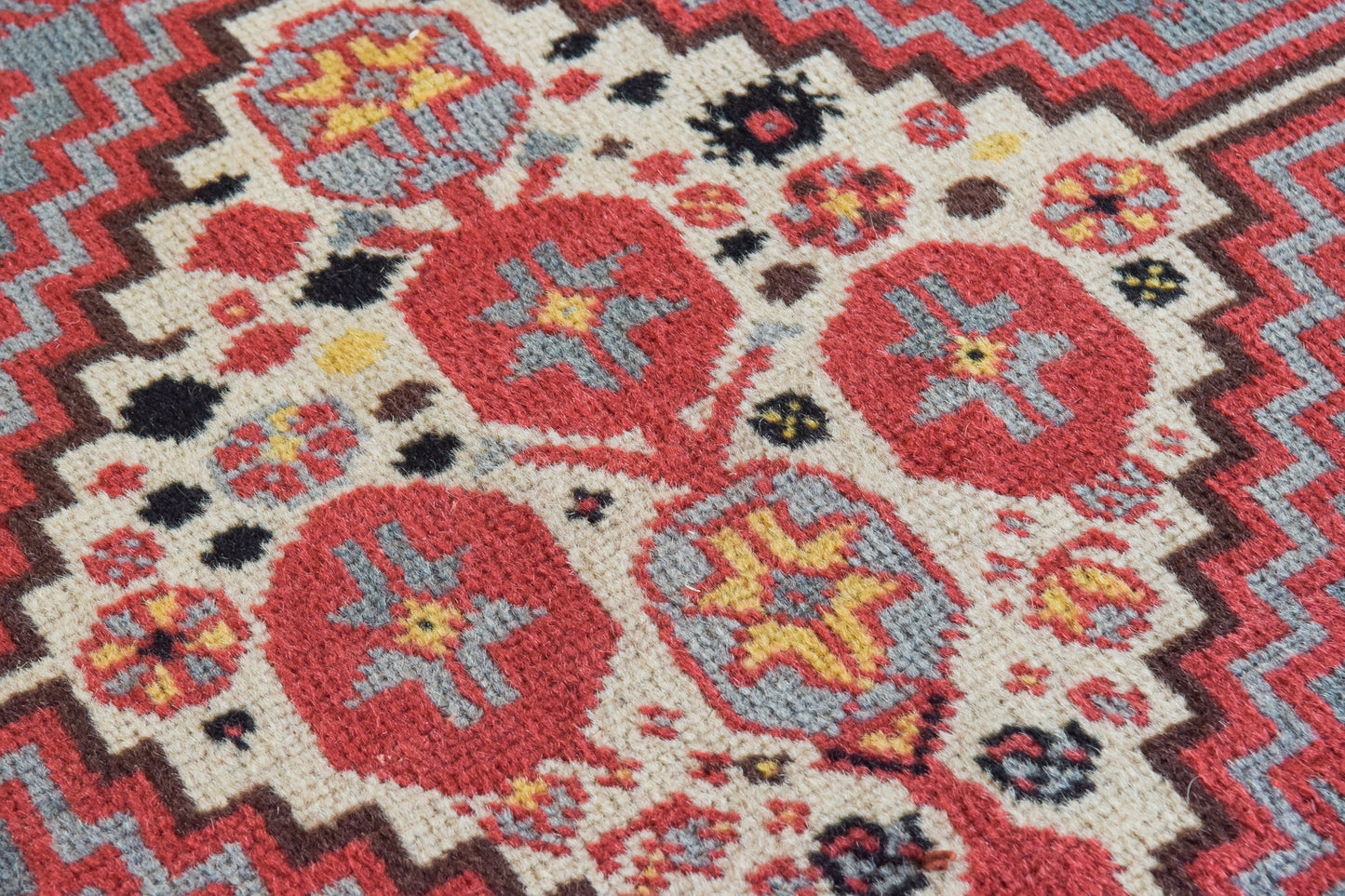 Handwoven Vintage Azerbaijani Rug