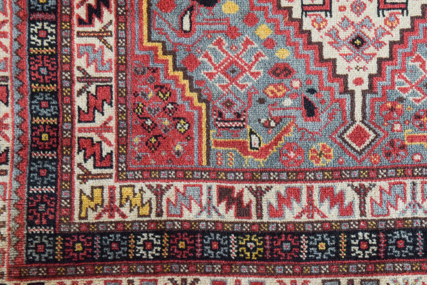 Handwoven Vintage Azerbaijani Rug