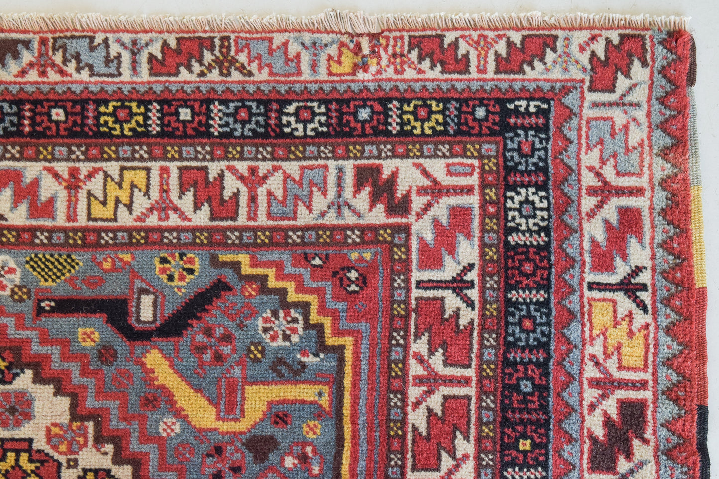 Handwoven Vintage Azerbaijani Rug