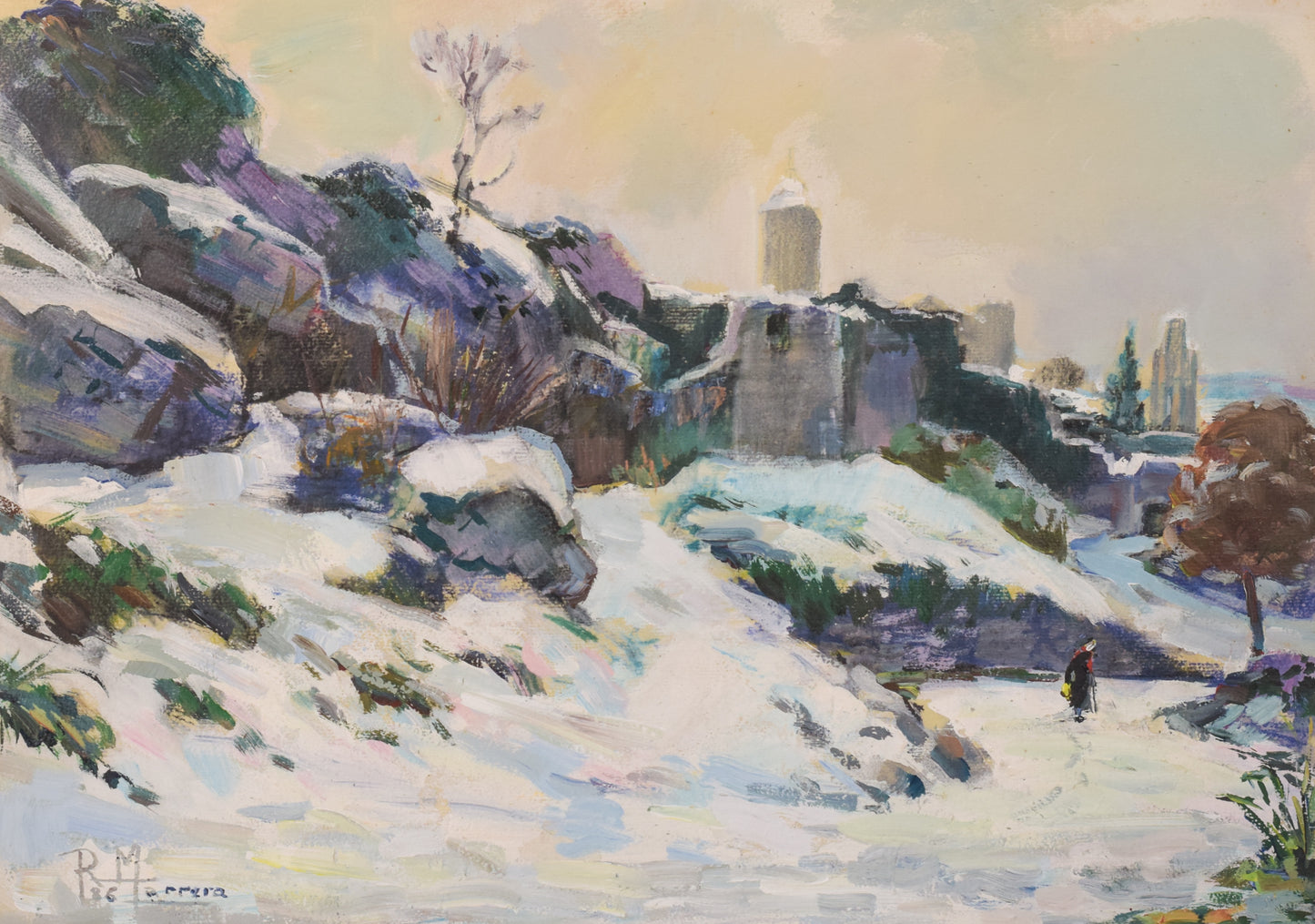 Impressionist - Snowscape Painting
