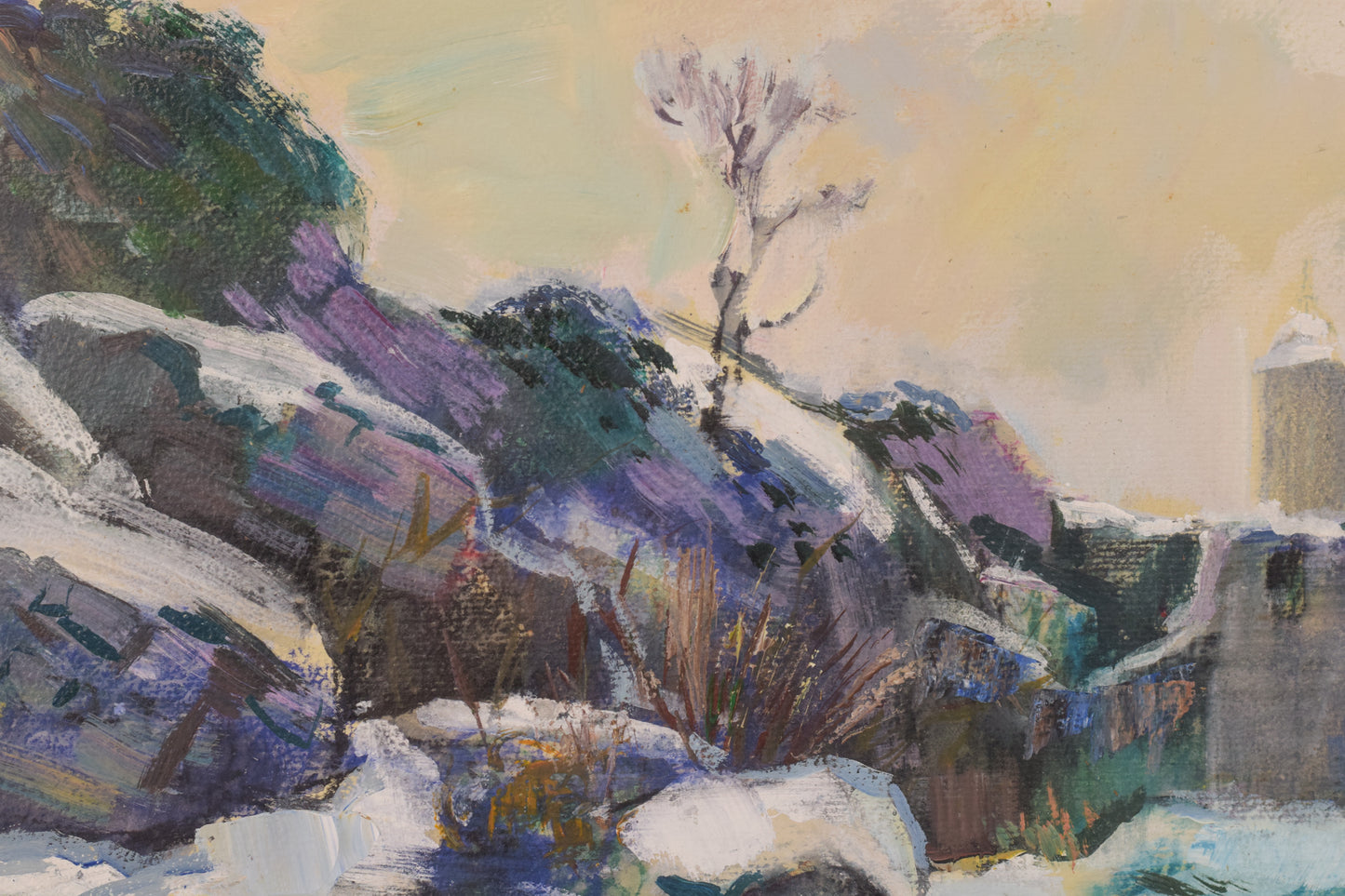 Impressionist - Snowscape Painting