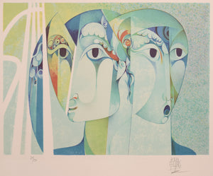 Jordi Aluma Masvidal - 'Man and Woman on the Highway' - Modern Decorative