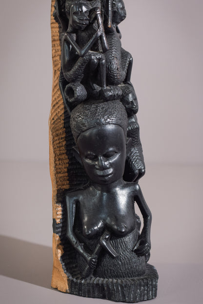 African Figural Post Carving