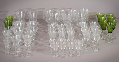 45 - various vintage drinking glasses