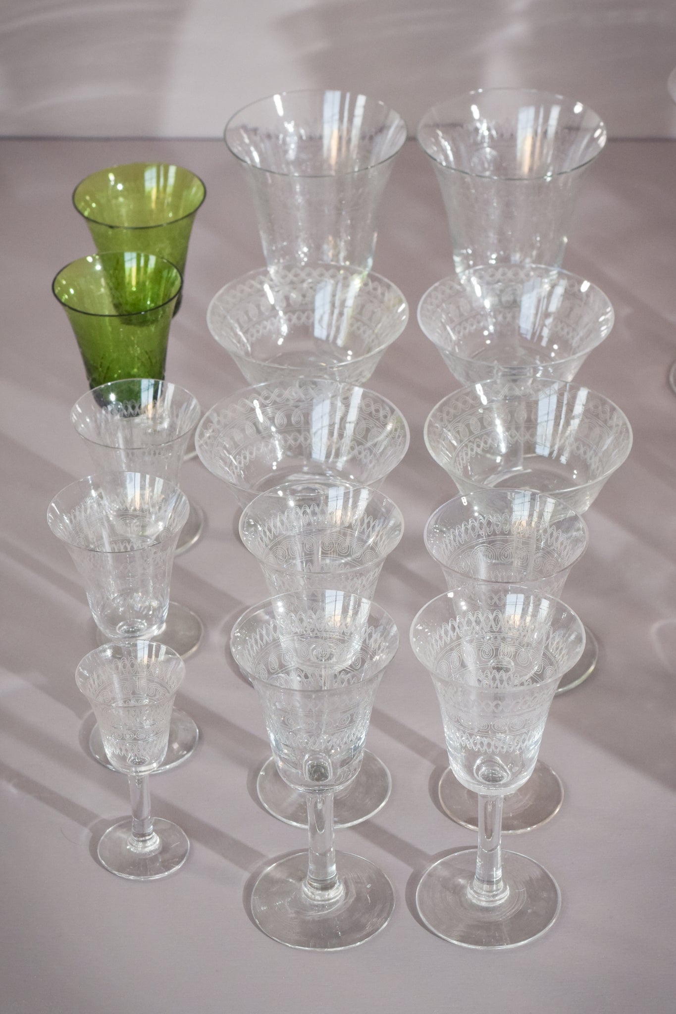 45 - various vintage drinking glasses