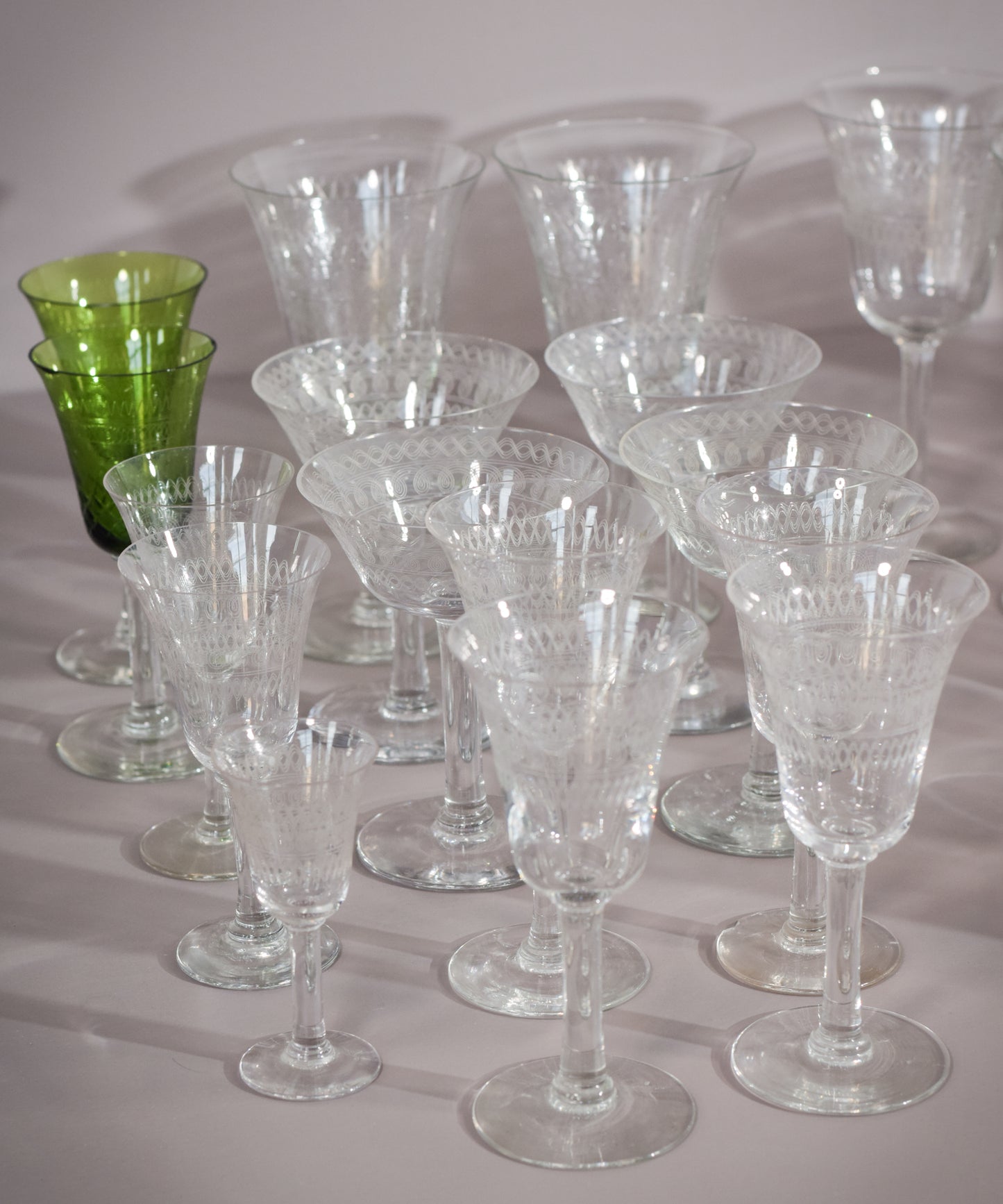 45 - various vintage drinking glasses