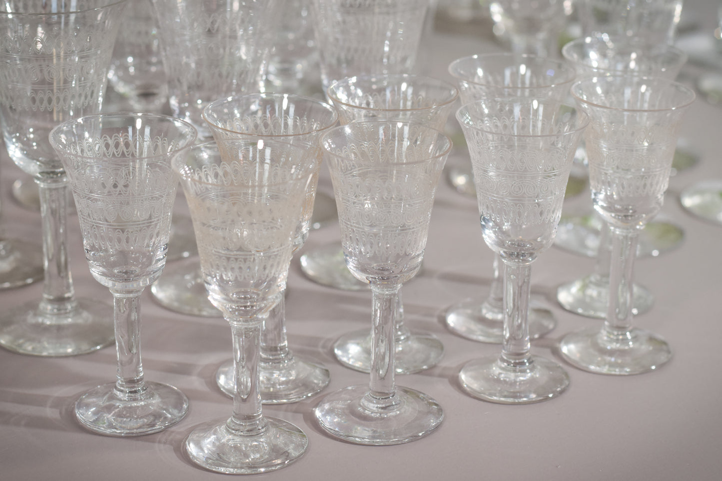 45 - various vintage drinking glasses