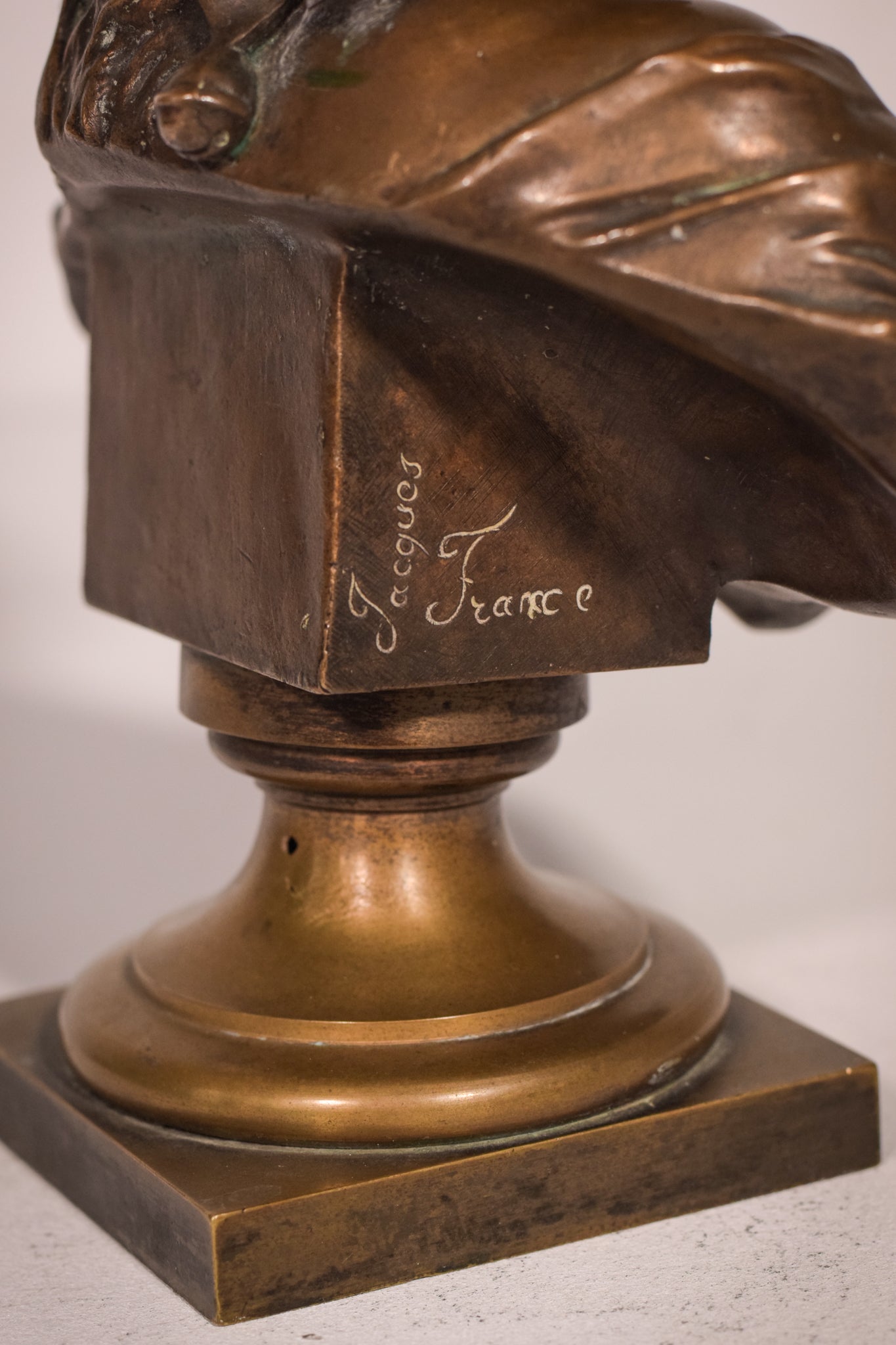 Jacques Marin - Bronze Bust of a Lady