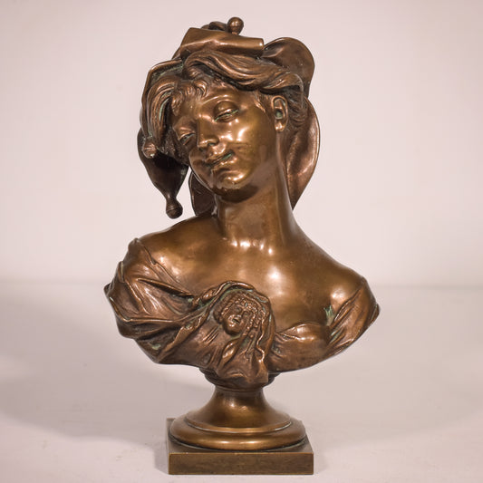 Jacques Marin - Bronze Bust of a Lady