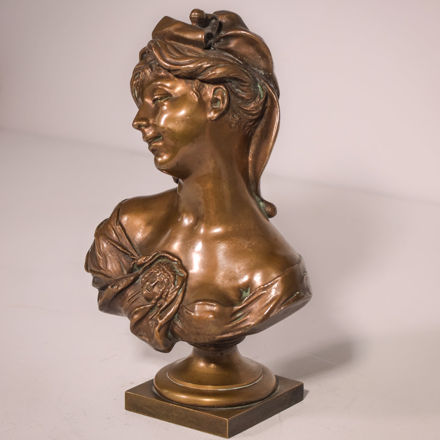 Jacques Marin - Bronze Bust of a Lady