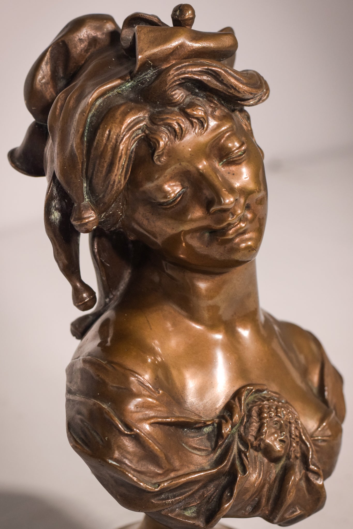 Jacques Marin - Bronze Bust of a Lady