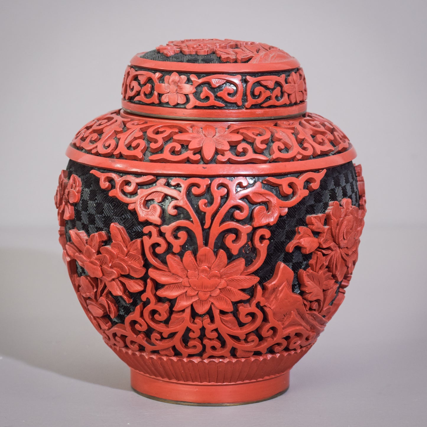 Carved and Lacquered - Chinese Ginger Jar