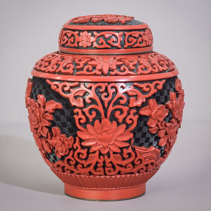 Carved and Lacquered - Chinese Ginger Jar