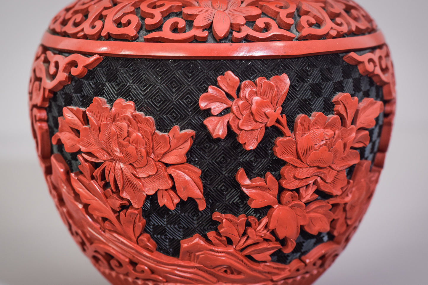 Carved and Lacquered - Chinese Ginger Jar