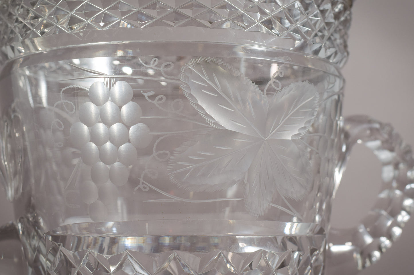 High Quality Cut Glass Champagne Bucket