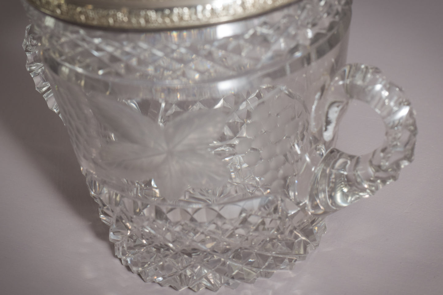 High Quality Cut Glass Champagne Bucket