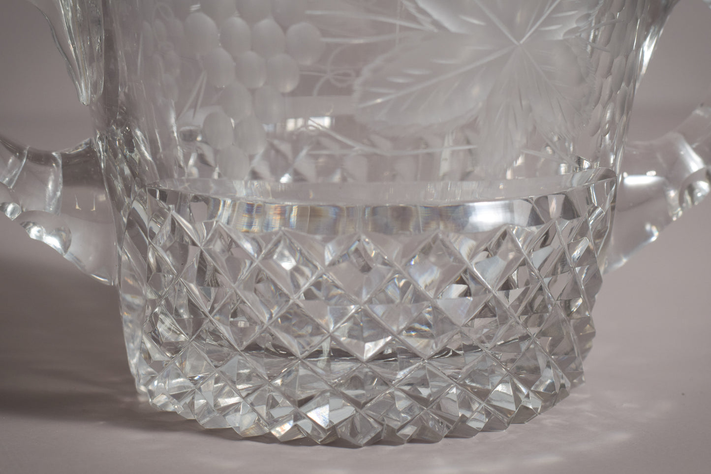 High Quality Cut Glass Champagne Bucket