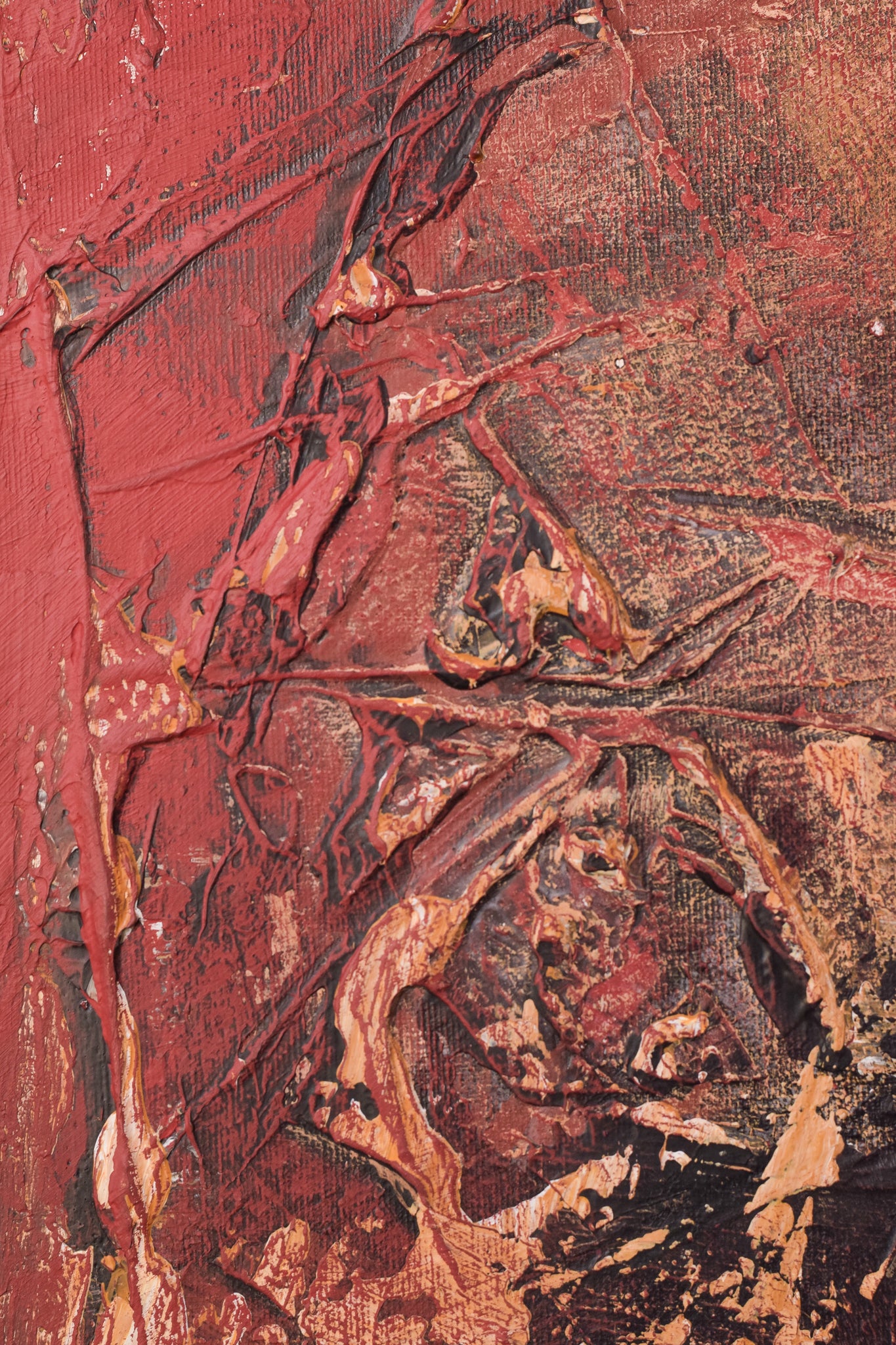Pintura abstracta titulada 'Anatomía dispersa'