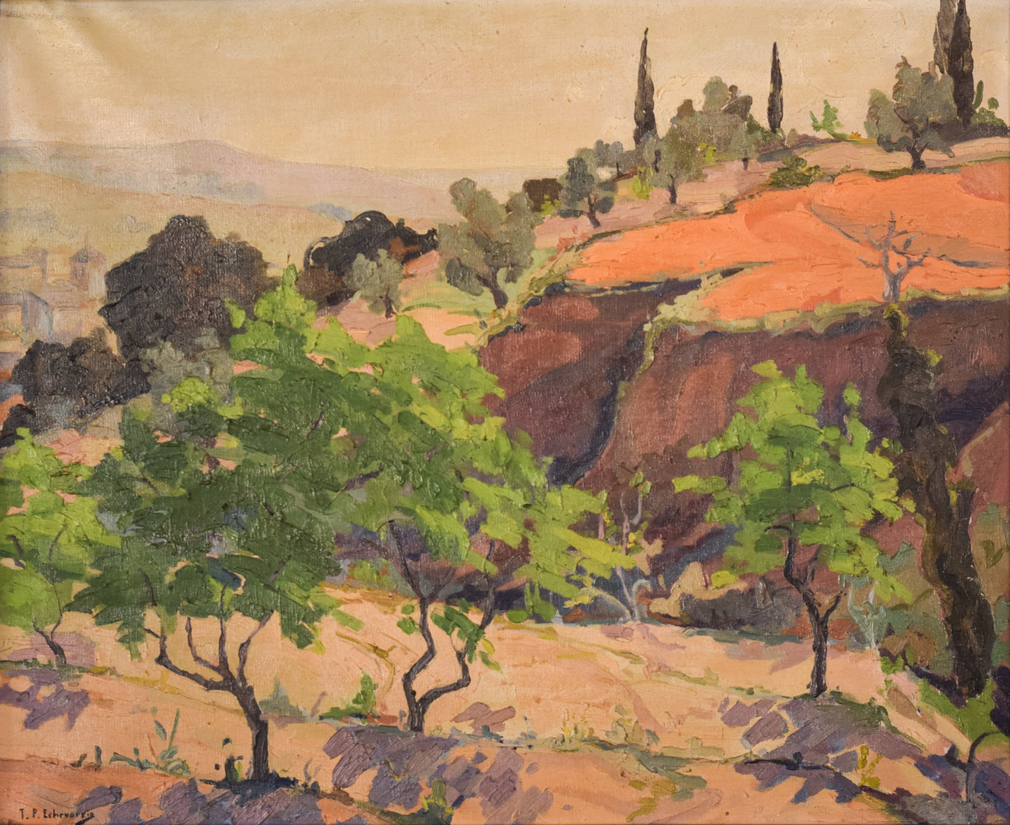 Mediterranean Landscape - Oil on Canvas