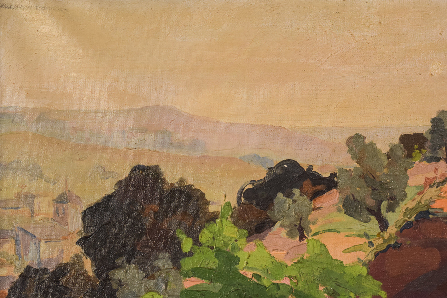 Paisaje Mediterráneo - Óleo sobre lienzo