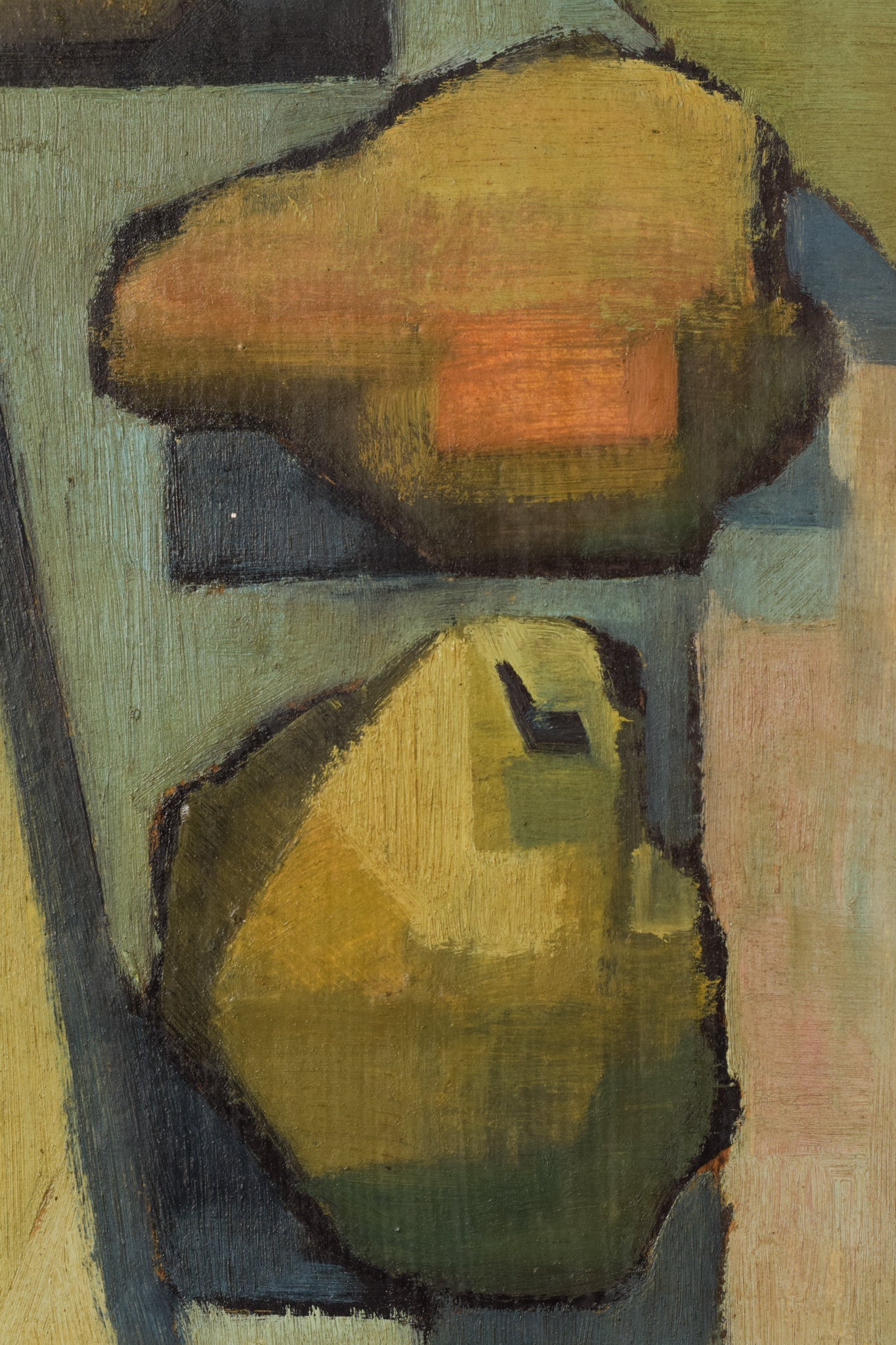 Cubist Still Life with Fruit