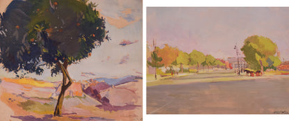 Pair of Post Impressionist Landscapes