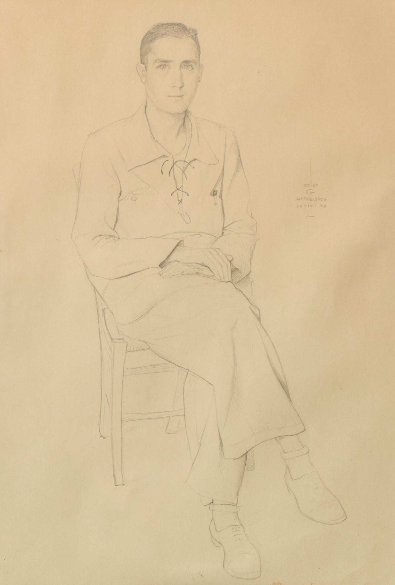 Drawing - Study of a Young Man