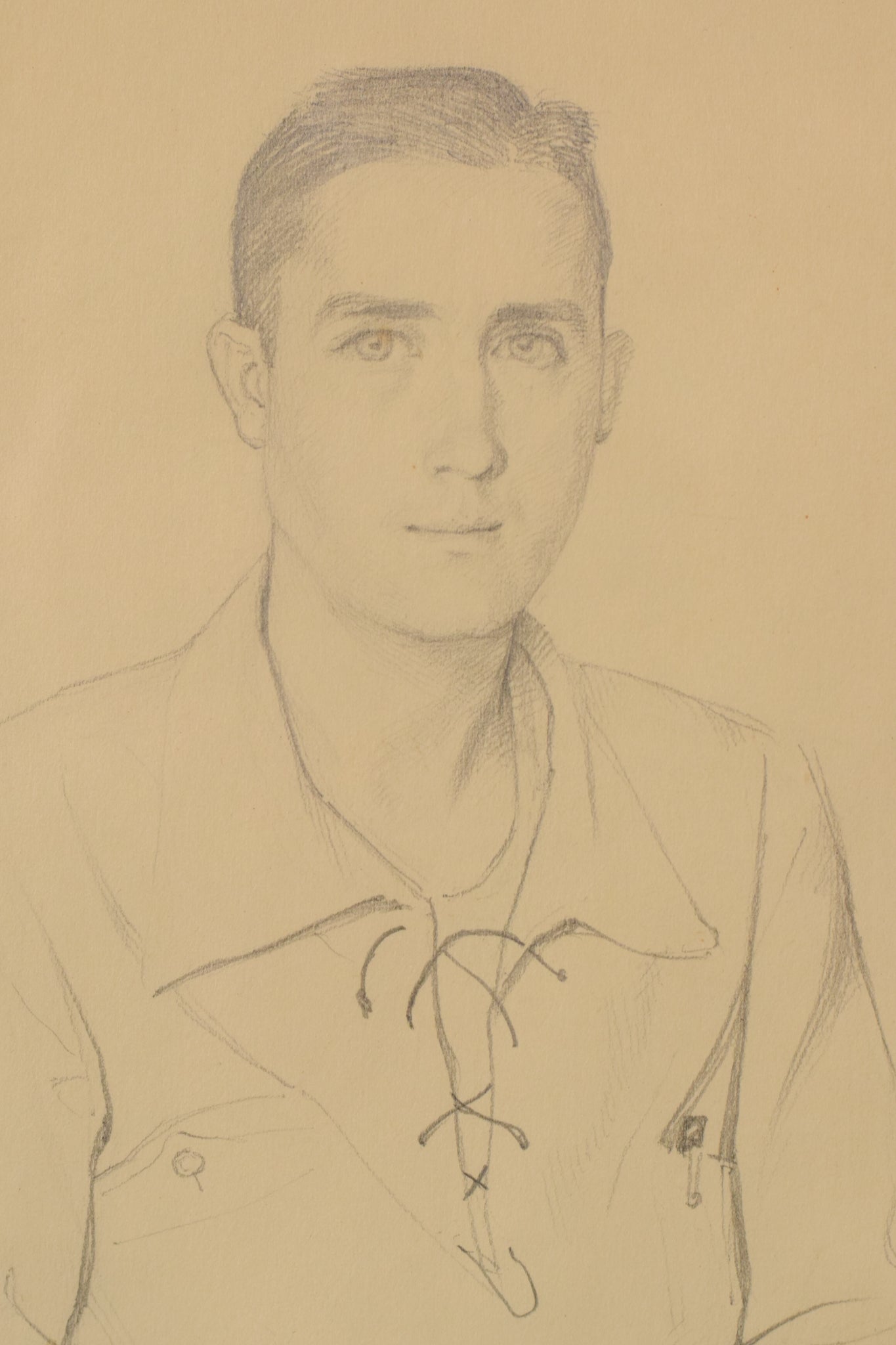 Estudio de dibujo de un hombre joven