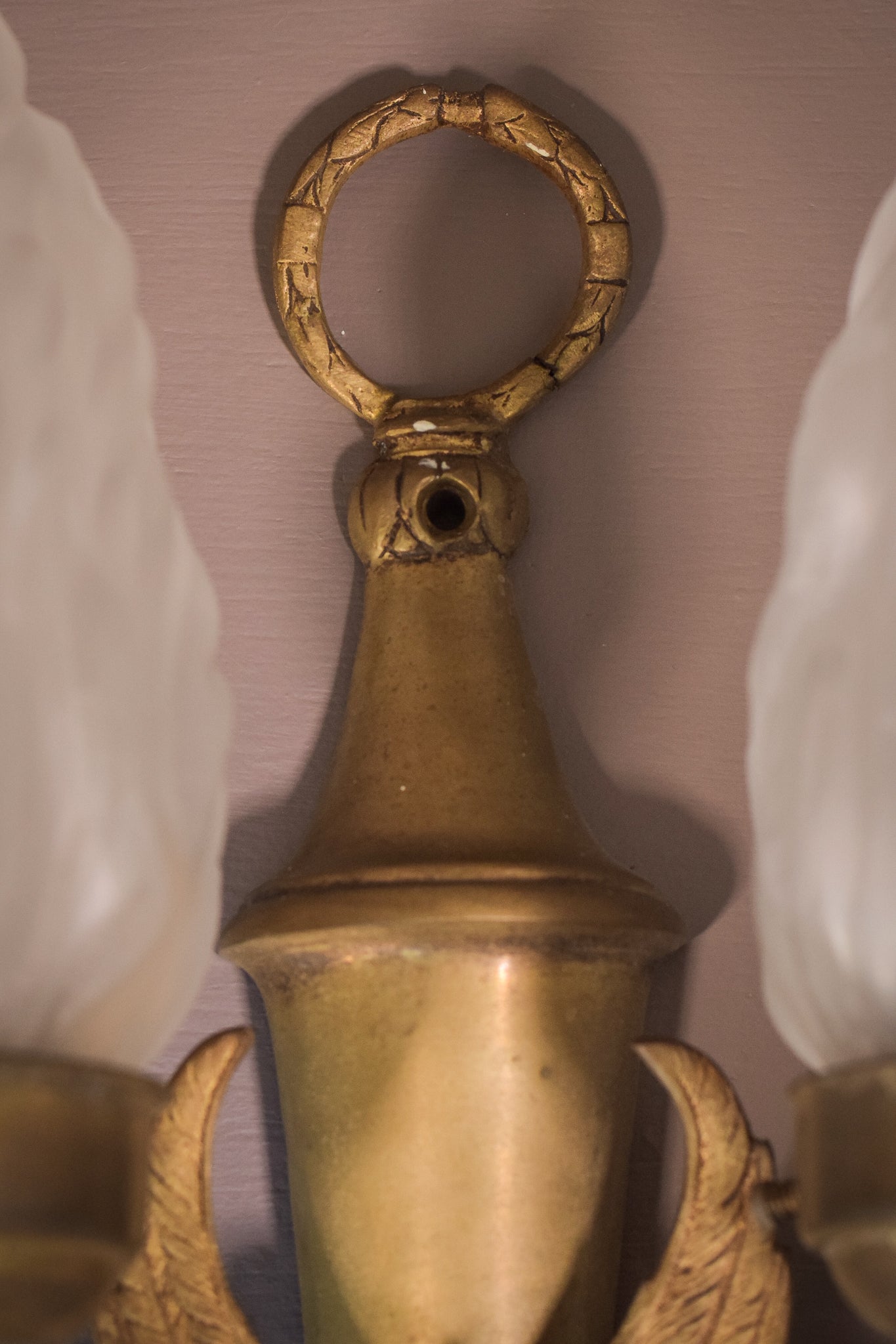 Classical Style - Pair of Wall Lamps with Angels