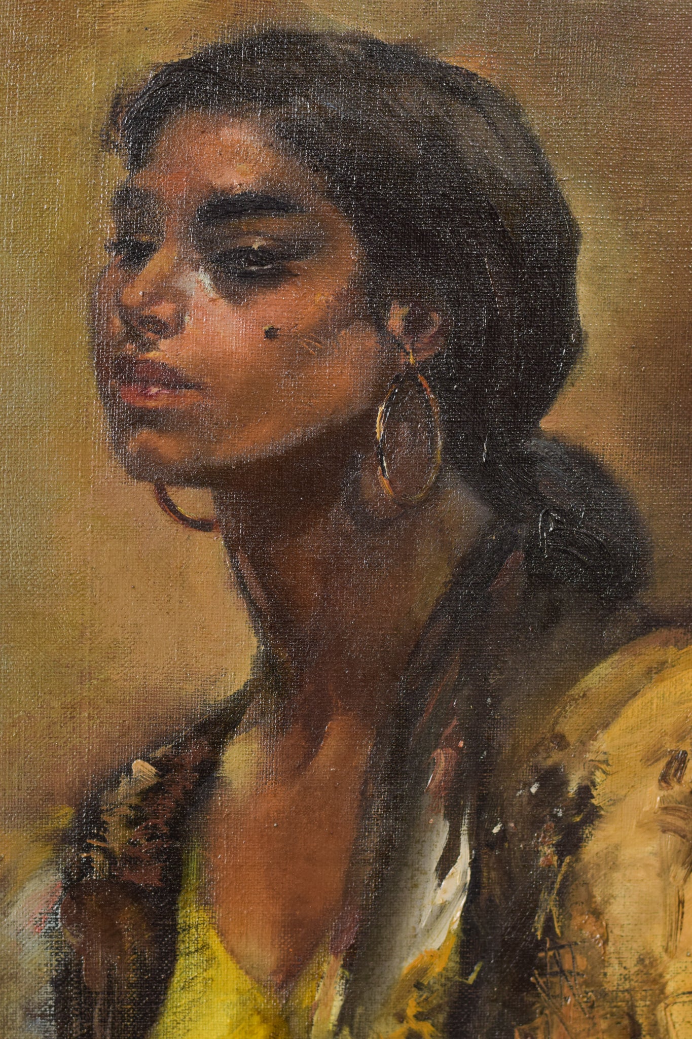 Gumersindo Sainz de Morales - Portrait of a Beautiful Gypsy Girl
