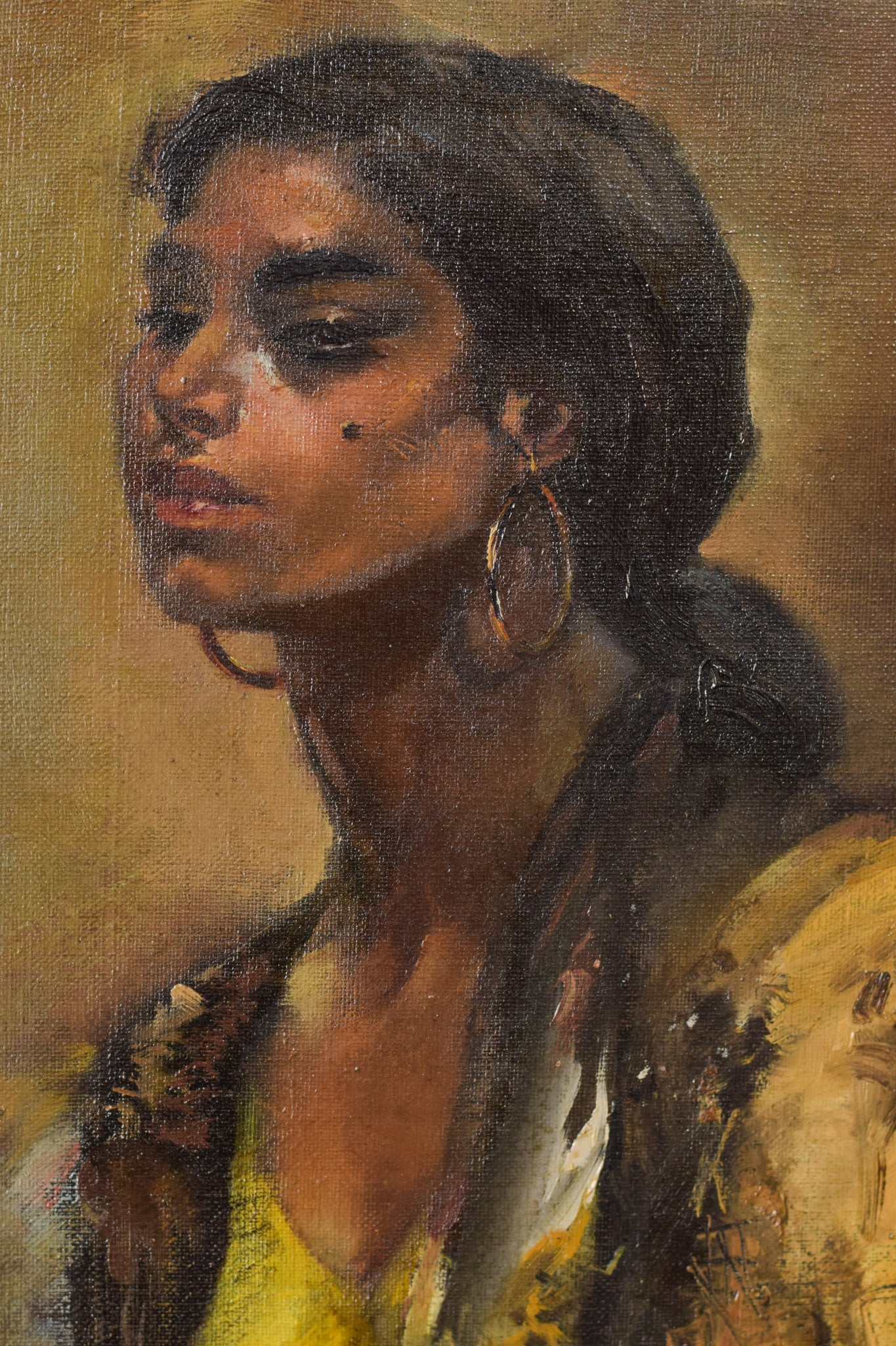 Gumersindo Sainz de Morales - Retrato de una hermosa niña gitana