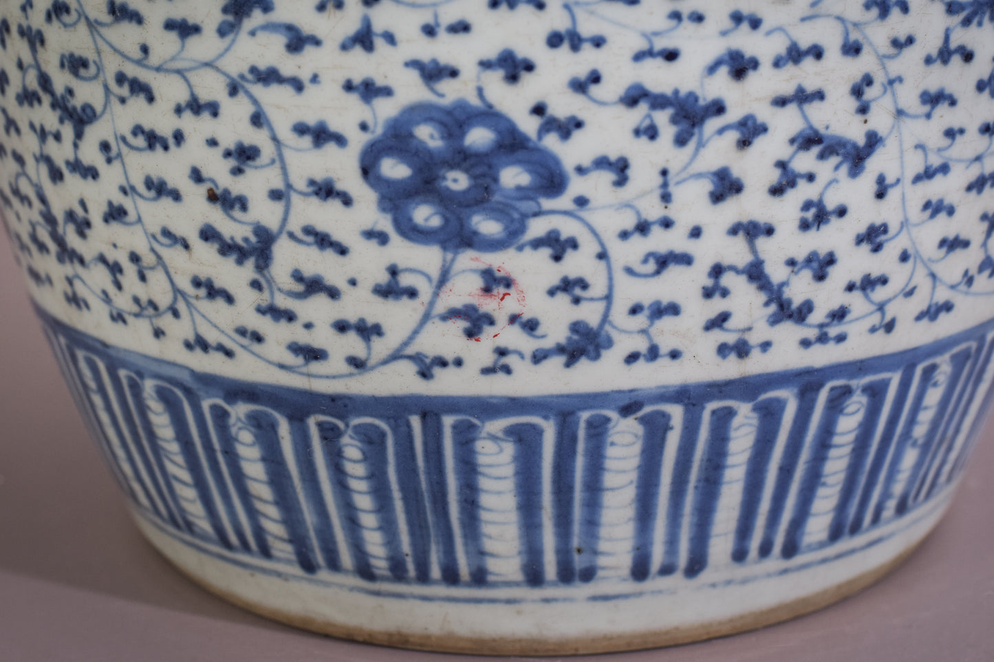 Large 18th Century Blue and White Ginger Jar