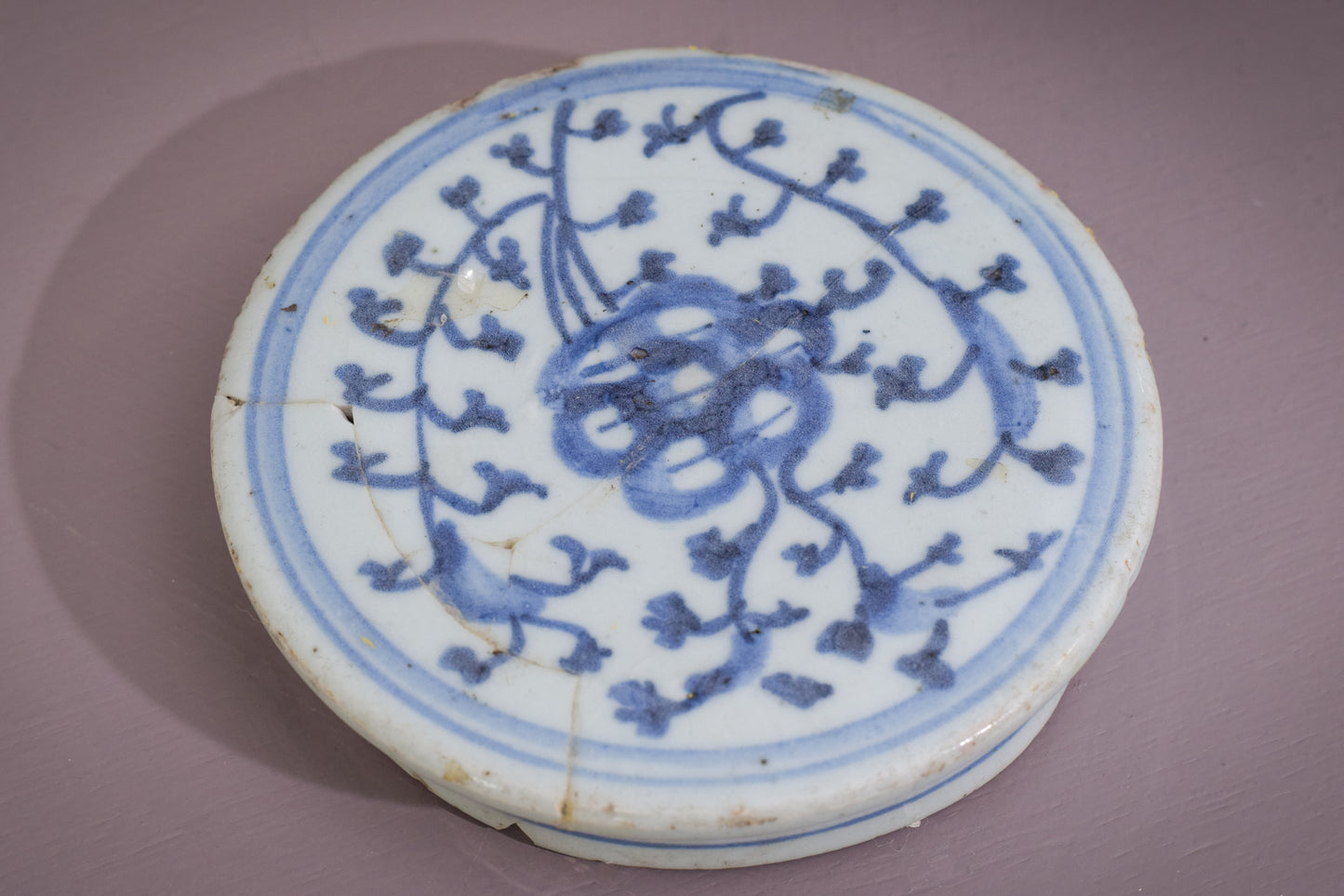 Large 18th Century Blue and White Ginger Jar