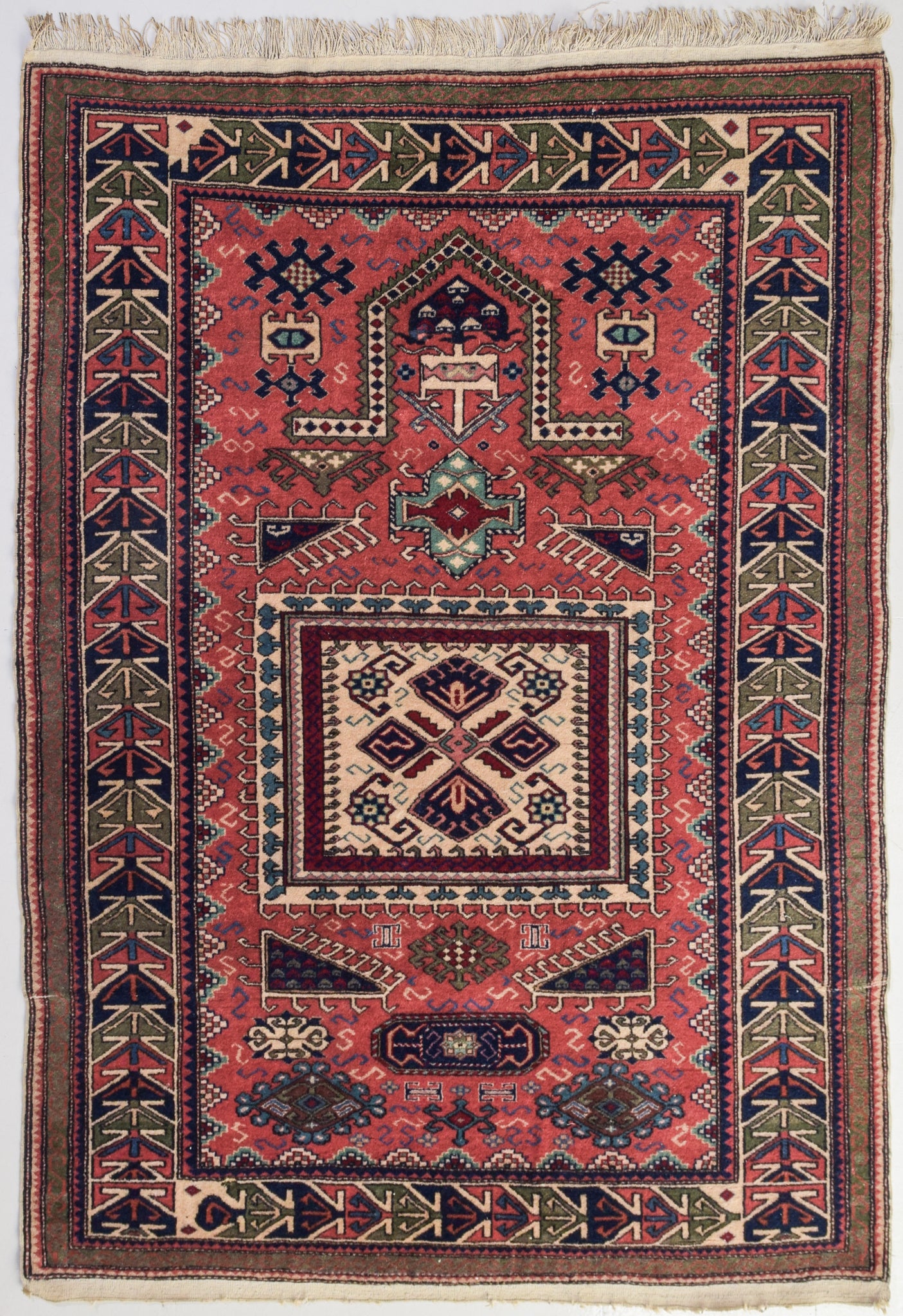 Interesting Handwoven Persian Rug